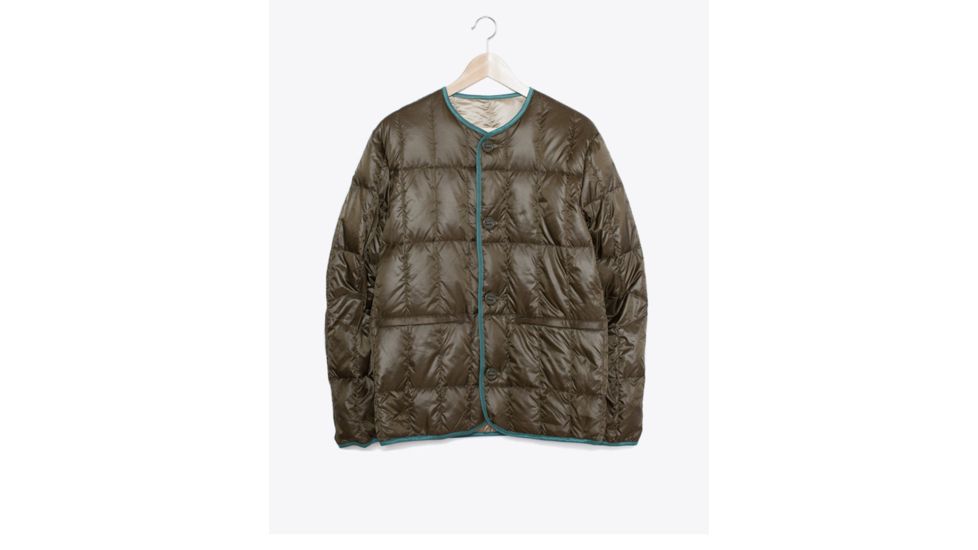 Snow Peak Middler Down Cardigan - Men's -Green-Large