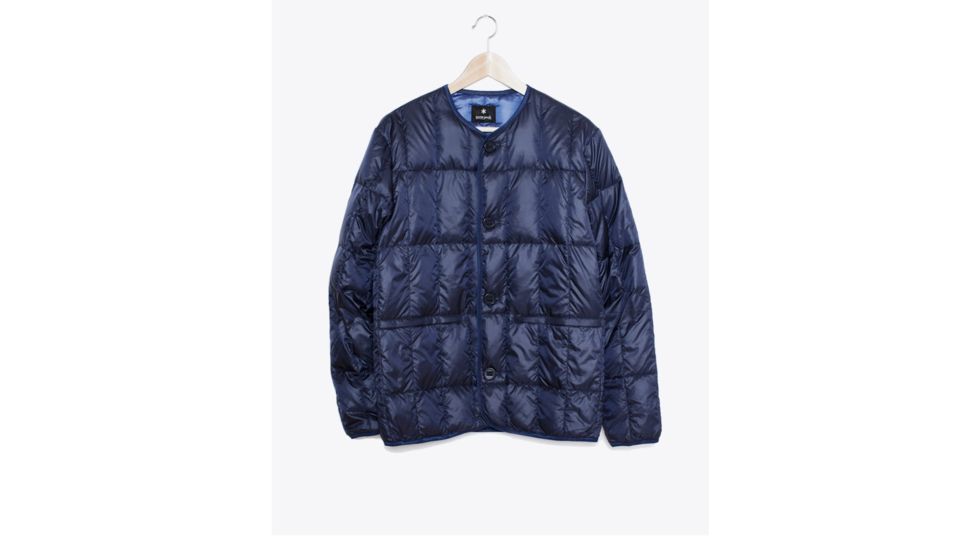 Snow Peak Middler Down Cardigan - Men's -Navy-Small