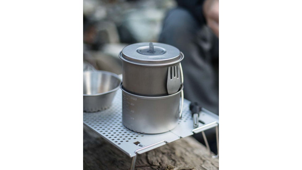 Snow Peak Mini Solo Titanium Cook Set, One Size, SCS-004TR