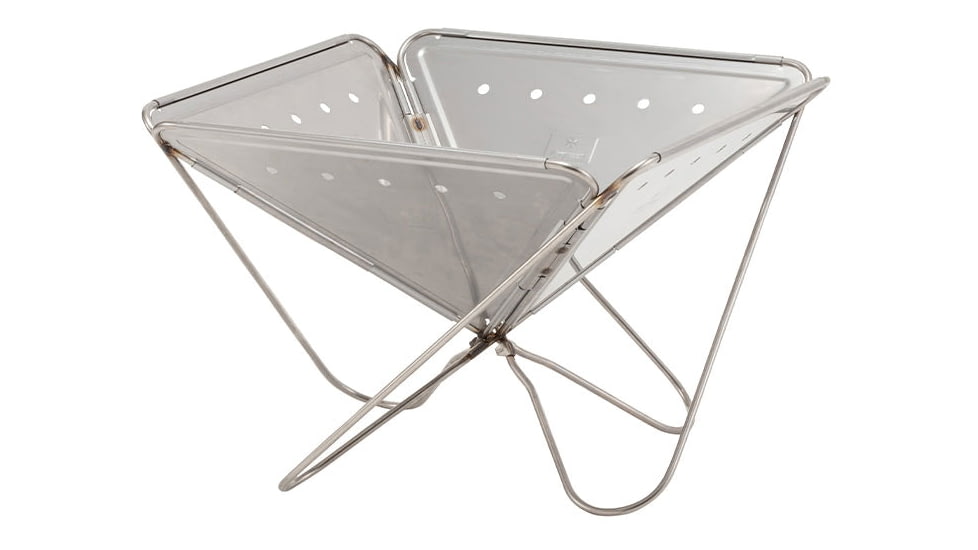 Snow Peak Pack &amp; Carry Fireplace, Extra Large, Silver, ST-034