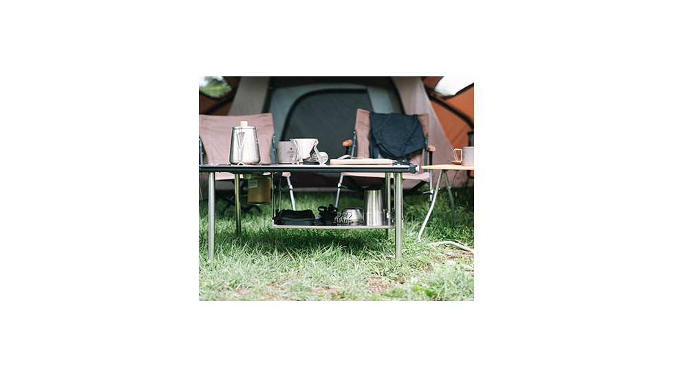 Snow Peak Shallow IGT Hanging Shelf, Stainless, One Size, CK-230