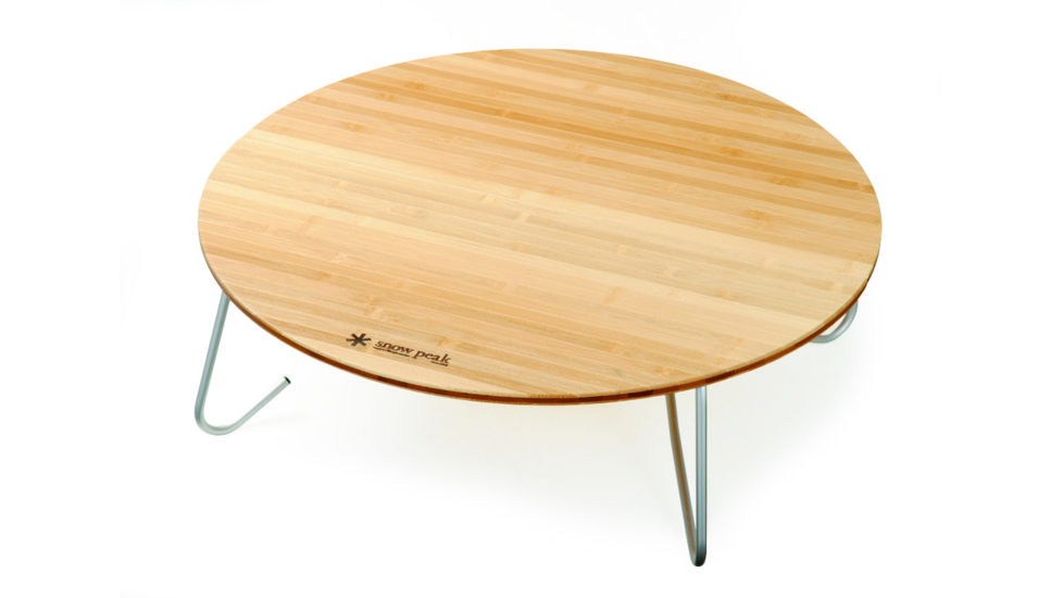 Snow Peak Single Action Round Low Table-Medium