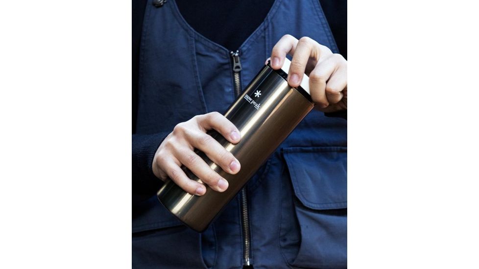 Snow Peak System Bottle, 500 ml, Dark Silver, TW-071R-DS