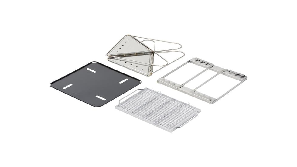 Snow Peak Takibi Fire &amp; Grill, Stainless Steel, ST-032SETS