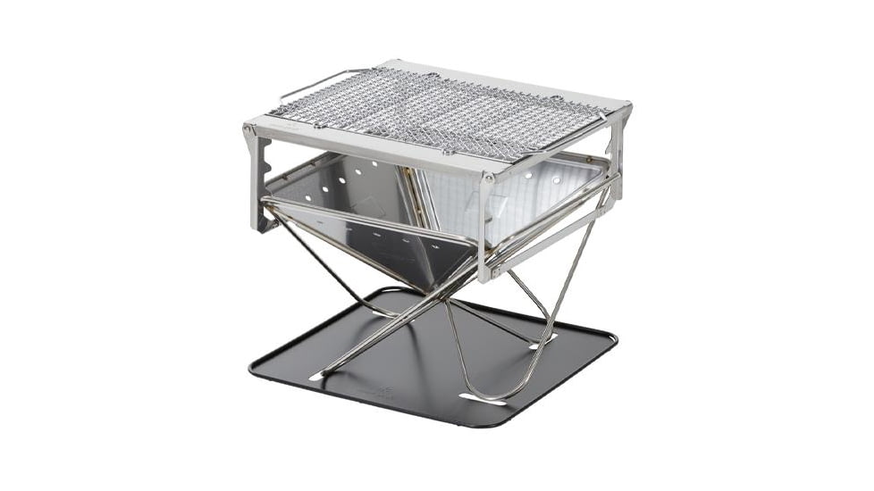 Snow Peak Takibi Fire &amp; Grill, Stainless Steel, ST-032SETS