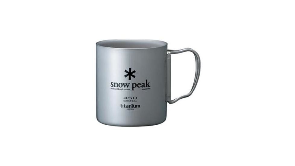 USED Snow Peak Titanium Double Wall Mug 450, MG-053R, EDEMO1