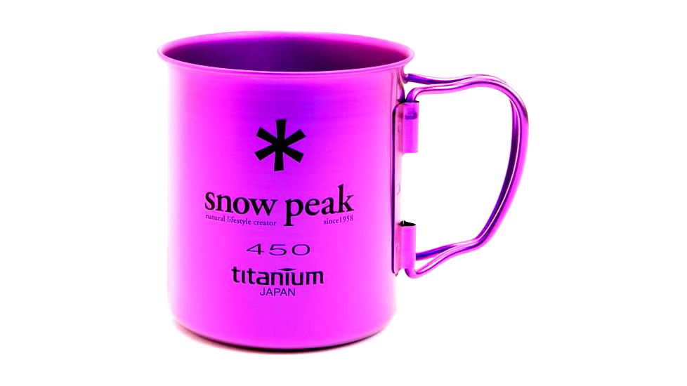 Snow Peak Titanium Single Wall Cup- 450 Purple
