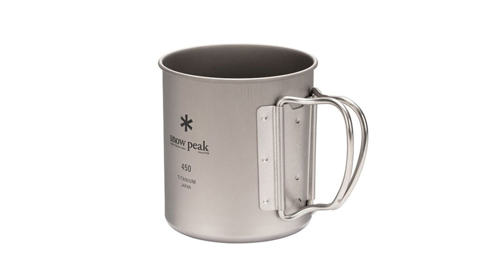 Snow Peak Titanium Single Wall Cup Mug, 450, MG-143