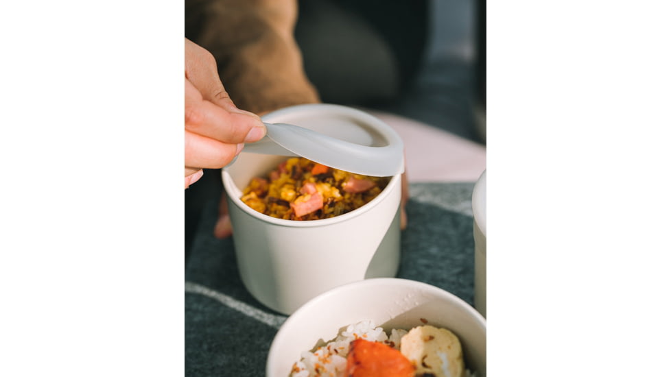 Snow Peak Tobachi Food Storage Container, White, Medium, TW-273-WH