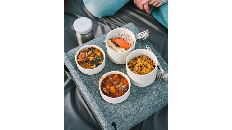 Snow Peak Tobachi Food Storage Container, White, Medium, TW-273-WH