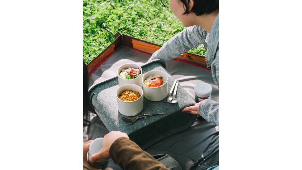 Snow Peak Tobachi Food Storage Container, White, Medium, TW-273-WH