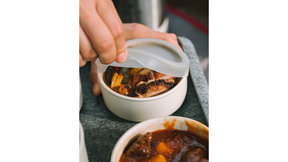 Snow Peak Tobachi Food Storage Container, White, Small, TW-272-WH