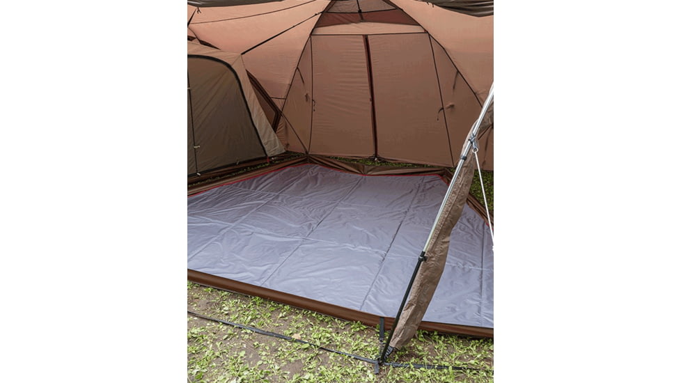 Snow Peak Zekka Living Sheet &amp; Floor Mat Set, Brown/Grey, One Size, SET-710