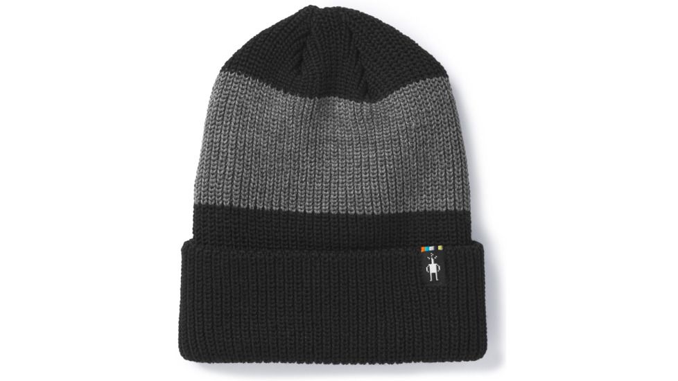 Smartwool Snow Seeker Ribbed Cuff Hat-Unisex, Black, Unisex Medium, SW000435001-1FM