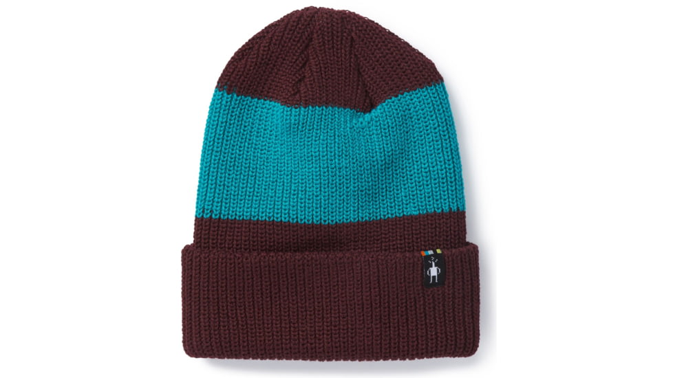 Smartwool Snow Seeker Ribbed Cuff Hat-Unisex, Fig, Unisex Medium, SW000435A13-1FM