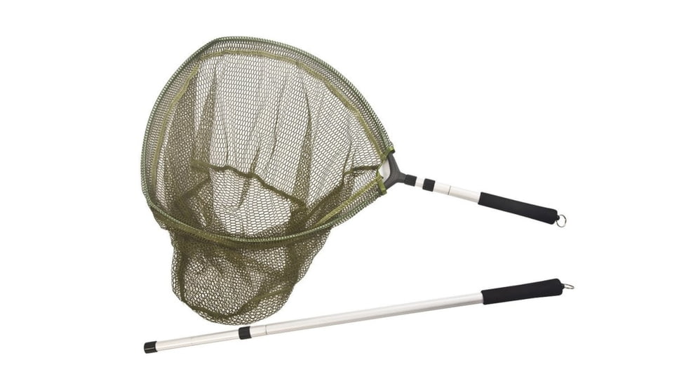 Snowbee 3-in-1 Hand Trout Net, with Rubber-Mesh, 17.5x20in, 15112