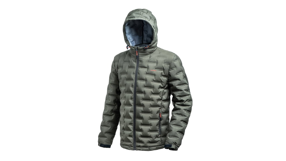 Snowbee Nivalis2 Down Hooded Jacket - Mens, Dark Olive, Extra Large, 11940HG-XL