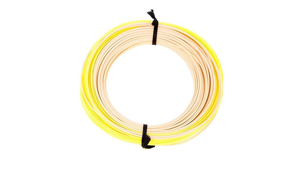 Snowbee Specialist Distance Fly Lines XS-Plus ED Roll-Cast, Single Hand Spey, Floating, Buckskin/Hi Viz Yellow, WF#6, SPFL-EDRC6F