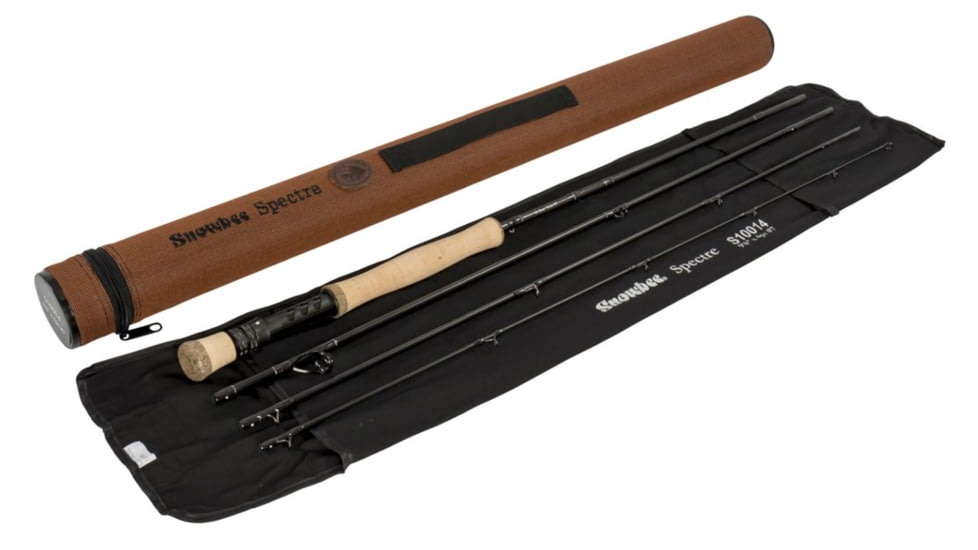 Snowbee Spectre RMX Fly Rod, Full Wells, 4.8oz, 4-pc, SP Saltwater Predator, Carbon Fiber, 9ft 0in 8WT, 10019-R