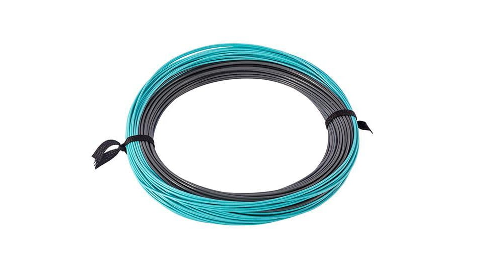 Snowbee Tropics Saltwater Fly Lines Depth Charge Fast Sink, 5-6 Ips, Graphite/Aqua, WF#12, SPFL-TSWDC12FS