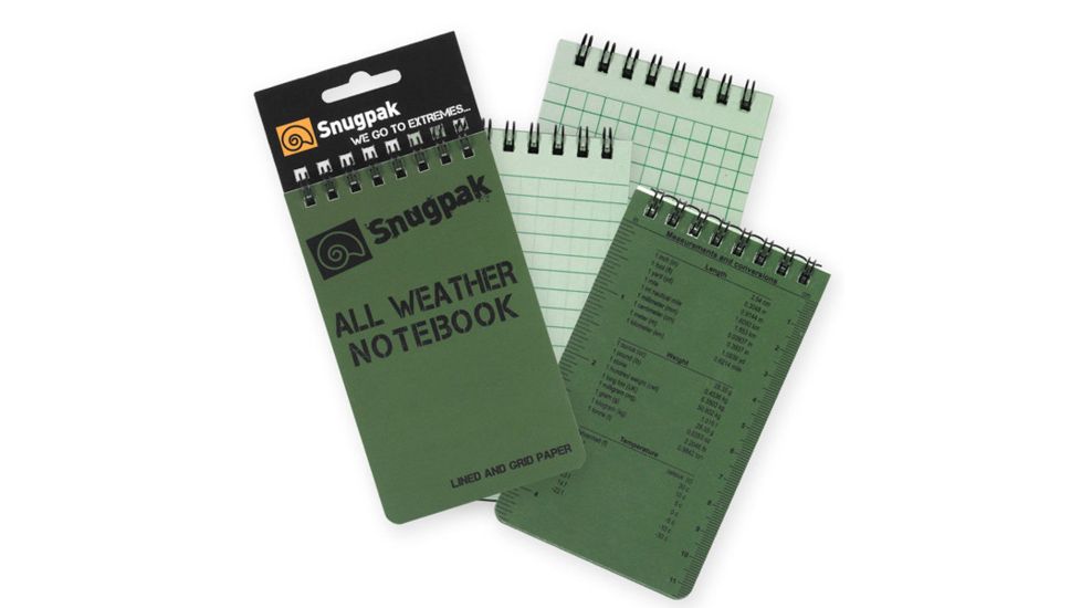SnugPak All Weather Notebooks Small Olive SP97370