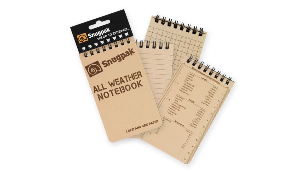 SnugPak All Weather Notebooks Small Tan SP97375