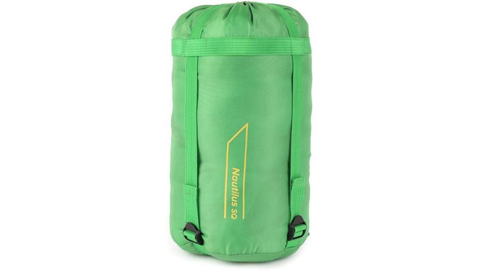 Snugpak Basecamp Nautilus SQ 35 Sleeping Bag, Synthetic, Emerald Green, Right, 98105