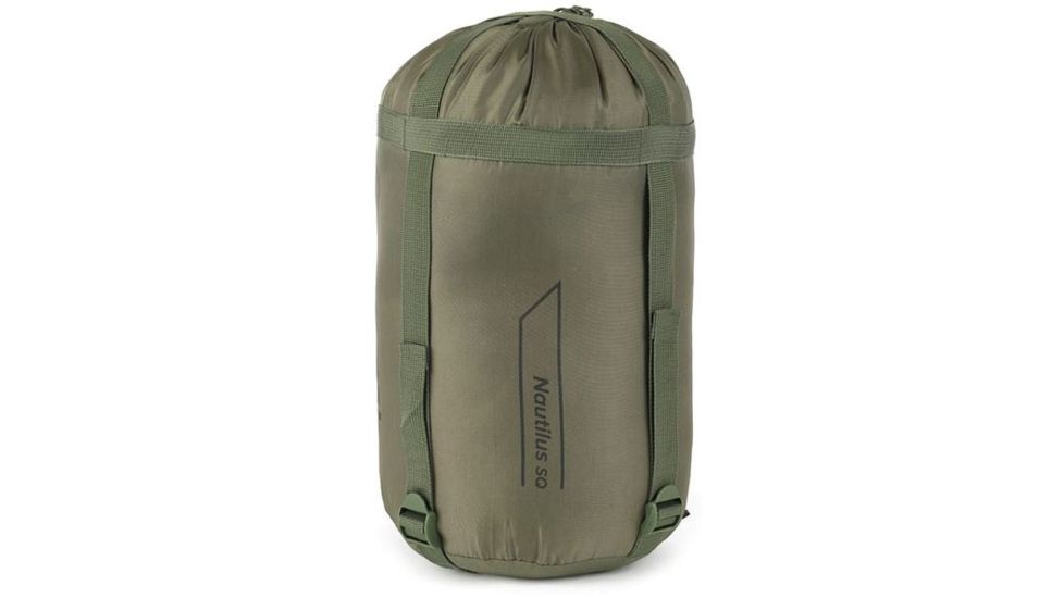 Snugpak Basecamp Nautilus SQ 35 Sleeping Bag, Synthetic, Olive, Right, 98205