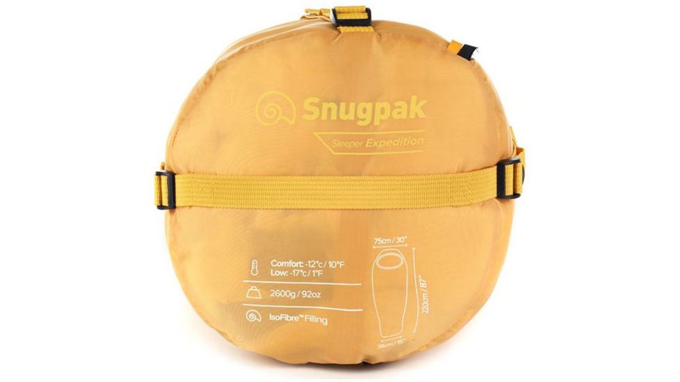 SnugPak Basecamp Sleeper Expedition Sleeping Bag, Amber Yellow SP98150