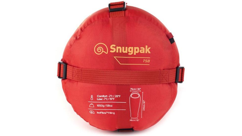 SnugPak Basecamp TSB Sleeping Bag, Ruby Red SP98120