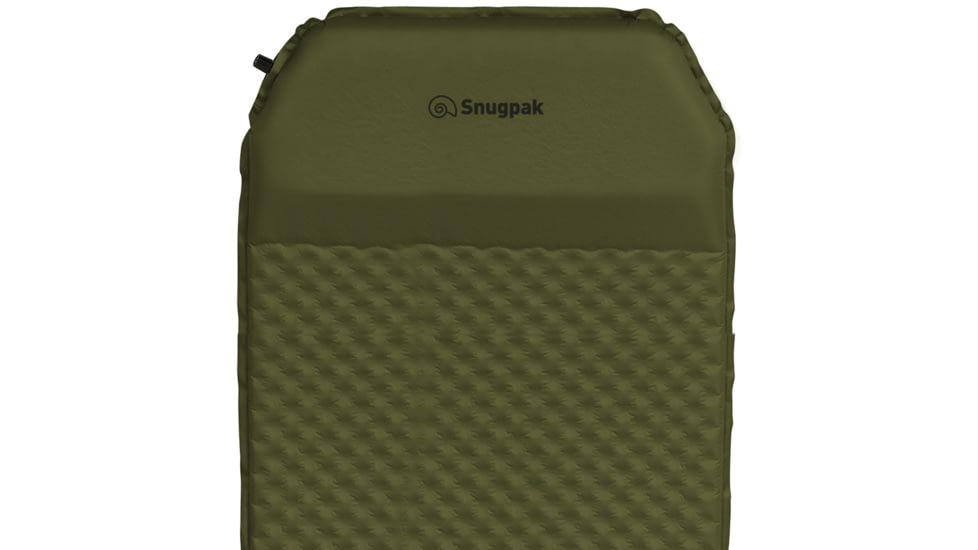 SnugPak Elite Self Inflating Mat w/Built Pillow, XL, Olive, 91930-OD
