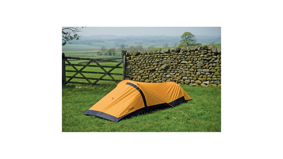 SnugPak Journey Solo Tent, 23in X 5in X 5in, Pack 4 Lb, Sunburst Orange, 96001