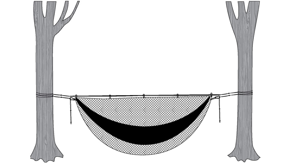 SnugPak Mosquito Net For Hammock with 676 Holes Per Square Inch, 104in X 48in, Olive, 94700-OD