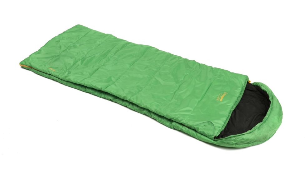 Snugpak Basecamp Nautilus SQ 35 Sleeping Bag, Synthetic, Emerald Green, Left, 98100