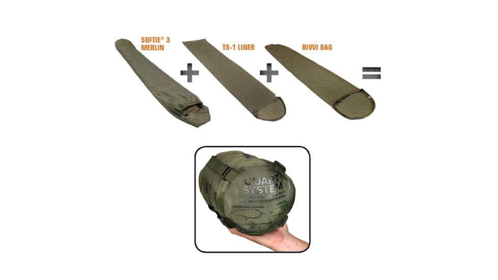 SnugPak Quart All Weather Sleep System, Olive 4010544