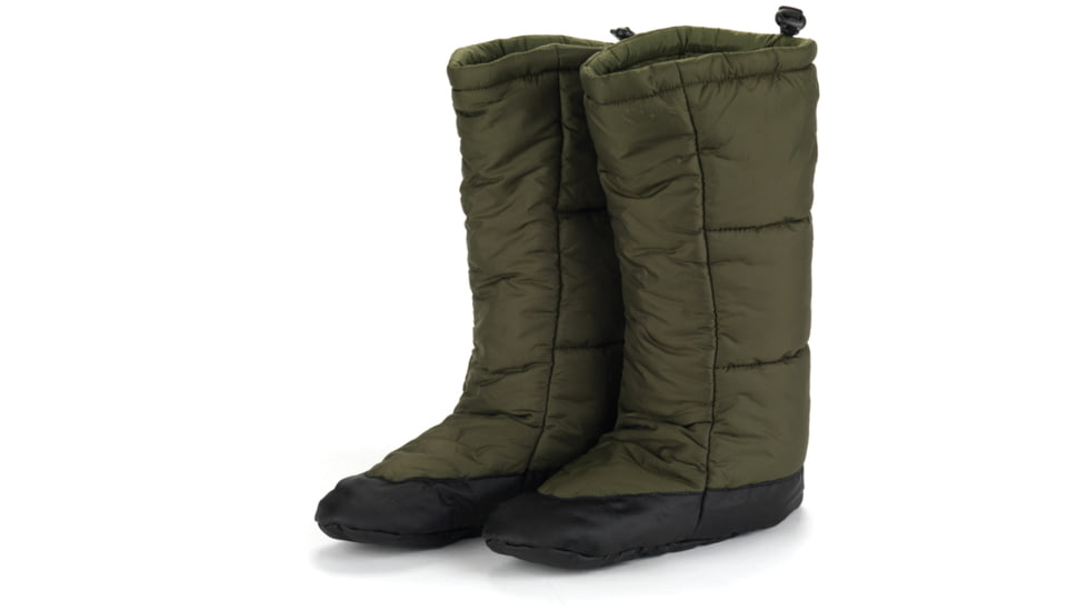 SnugPak Snugfeet Insulated Tent Booties, Olive, Small, 91675-OD