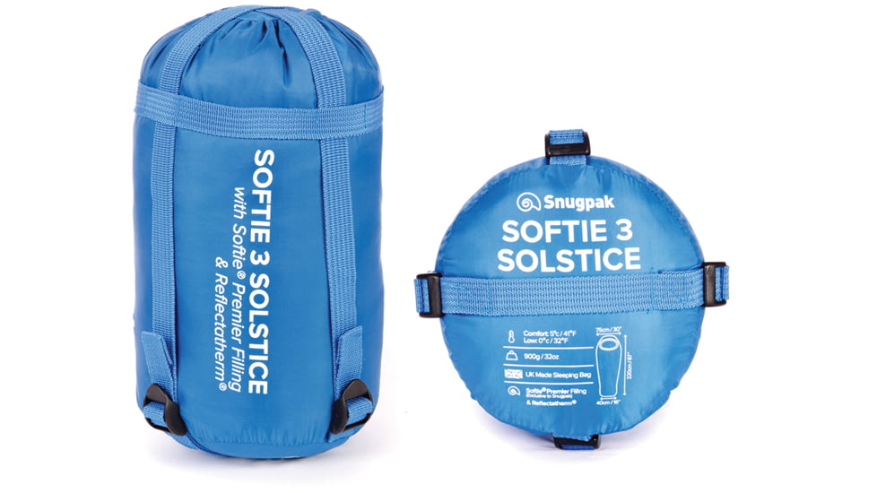 SnugPak Softie 3 Solstice Sleeping Bag, Right, Red, 91010