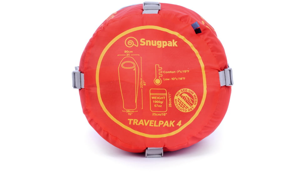 SnugPak Travelpak 4 Sleeping Bag, Pebble Blue, 98840