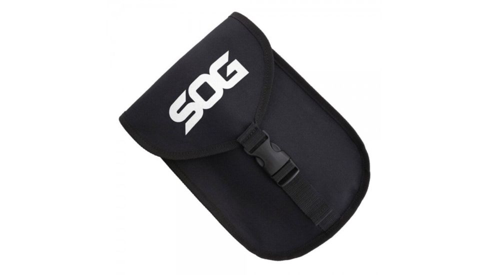 SOG Specialty Knives & Tools Elite E-Tool Collapsible Shovel, Ballistic Nylon Sheath, 26 inch, Hardcased Black, F19-N