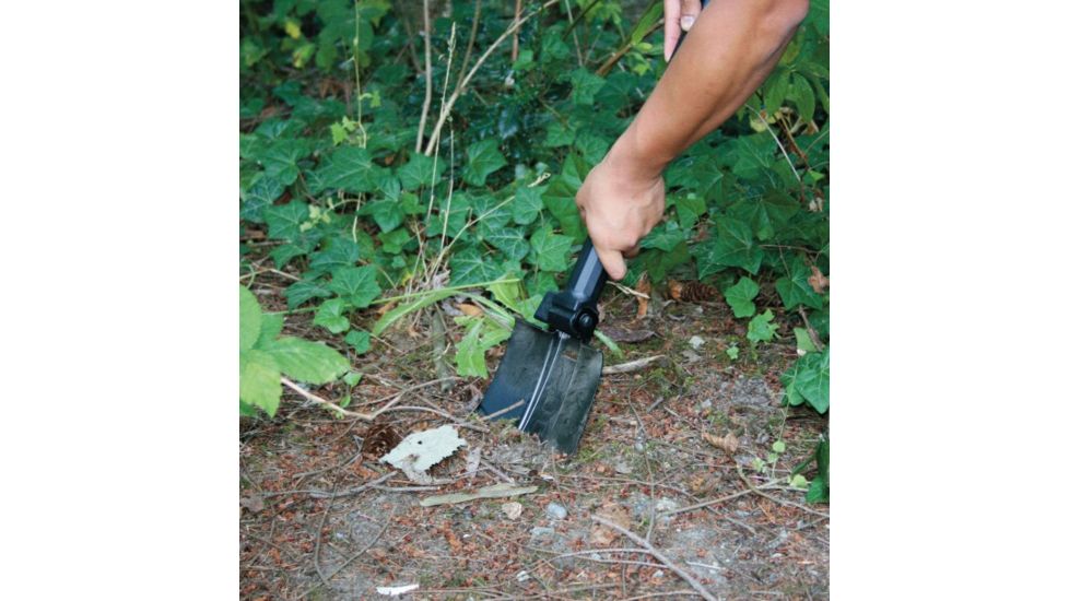 SOG Specialty Knives & Tools Elite E-Tool Collapsible Shovel, Ballistic Nylon Sheath, 26 inch, Hardcased Black, F19-N