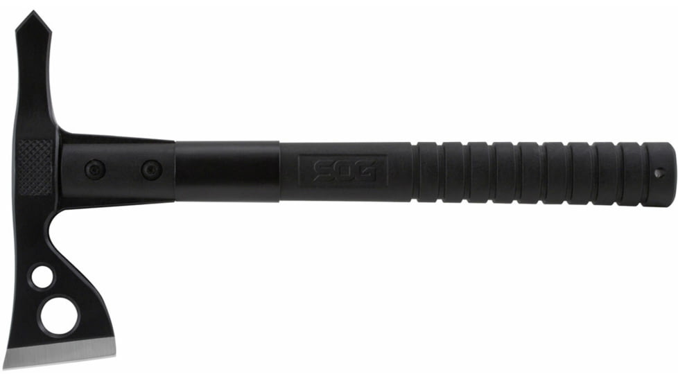 SOG Specialty Knives &amp; Tools FastHawk Tactical Tomahawk Axe, 2in, 420 Stainless Blade, Black, Glass-Reinforced Nylon Handle, Black Finish, SOG-F06TN-CP