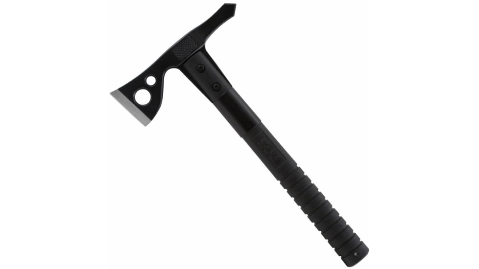 SOG Specialty Knives &amp; Tools FastHawk Tactical Tomahawk Axe, 2in, 420 Stainless Blade, Black, Glass-Reinforced Nylon Handle, Black Finish, SOG-F06TN-CP