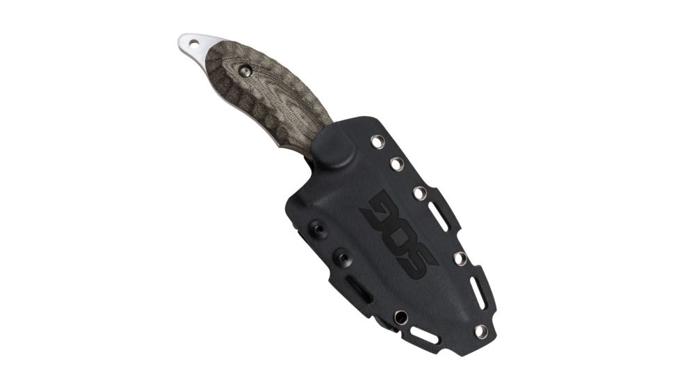 SOG Specialty Knives & Tools Kiku 4in VG10 Fixed Blade Knife, Satin, KU-2021