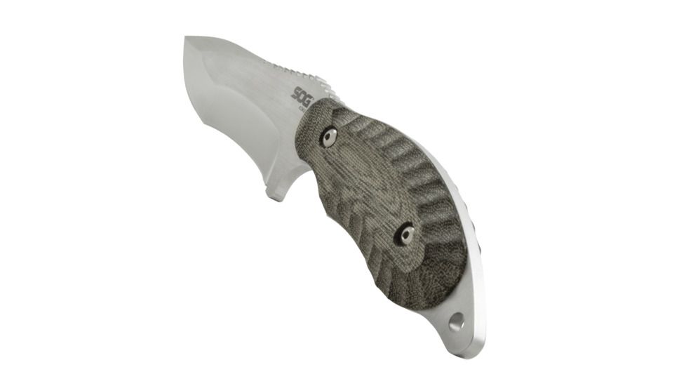 SOG Specialty Knives & Tools Kiku 4in VG10 Fixed Blade Knife, Satin, KU-2021