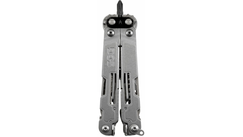 SOG Specialty Knives &amp; Tools PowerAccess Deluxe Multi-Tool, Stainless Steel Blade, Stone Wash Finish, Grey/Grey, SOG-PA2001-CP