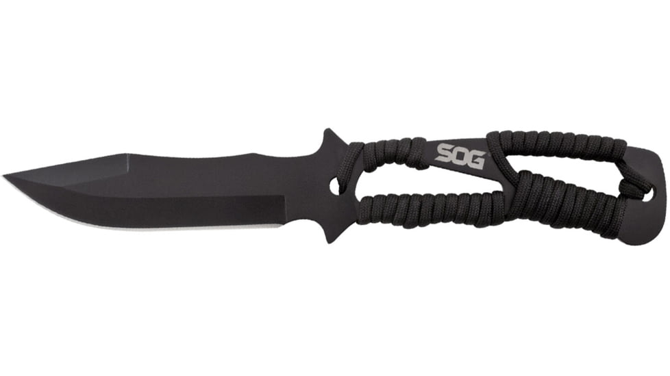 SOG Specialty Knives &amp; Tools Throwing Knives w/Nylon Sheath, 3-Pack, Stamped, 4.4in, 420 Stainless Blade, Black, Glass-Reinforced Nylon Handle, SOG-F041TN-CP