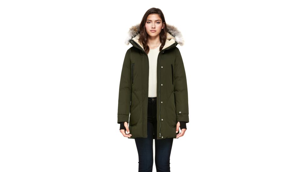 SOIA &amp; KYO Saundra-CN Jacket - Women's, Army, Large, SAUNDRA-CN-Army-L