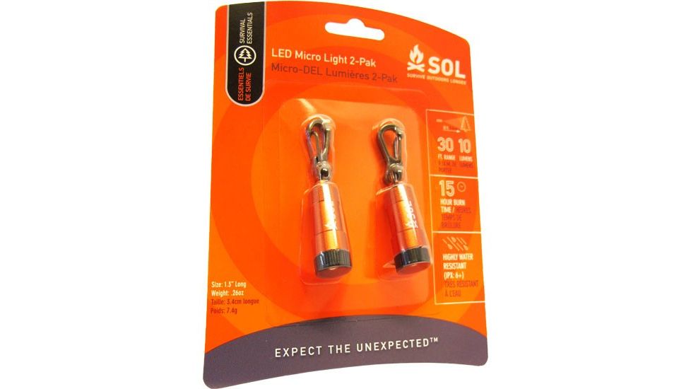 Survive Outdoors Longer LED Micro Light 2-Pack
