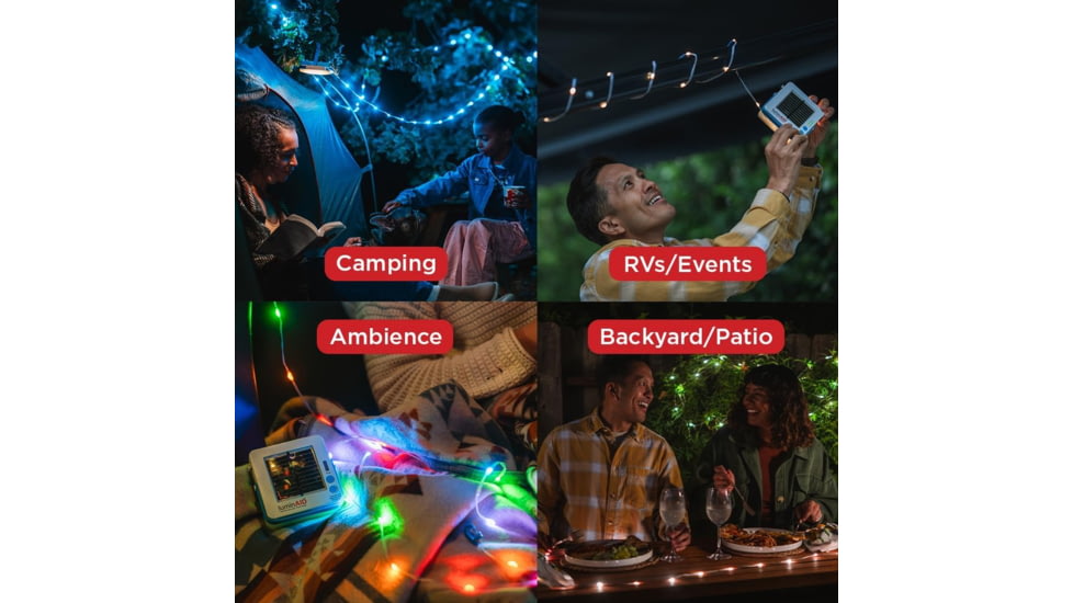 Sol / Inactive Arb Luminaid Solar String Color Light With Phone Charger