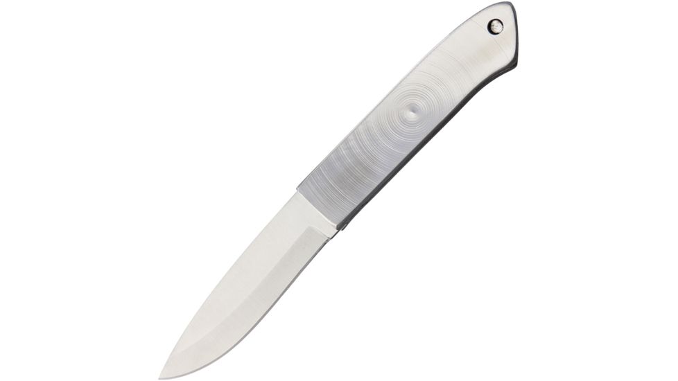 Solo Scientific Solar Knife Fixed Blade Knife, 3.75in, 420HC Steel, Drop Point, Aluminum Handle SOLOSK2S